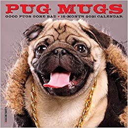 okumak Pug Mugs 2021 Calendar