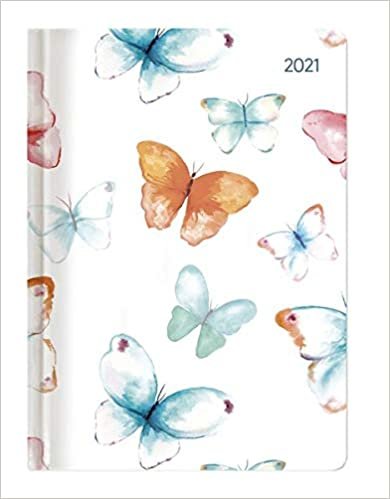 okumak Ladytimer Grande Butterflies 2021 - Schmetterlinge - Taschenkalender A5
