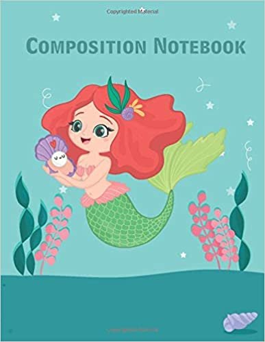 okumak Composition Notebook: Wide Ruled Lined Paper Notebook Journal | Workbook for Girls Kids s Students for Back to School and Home College Writing ... Notebook (Mermaid Composition Book)