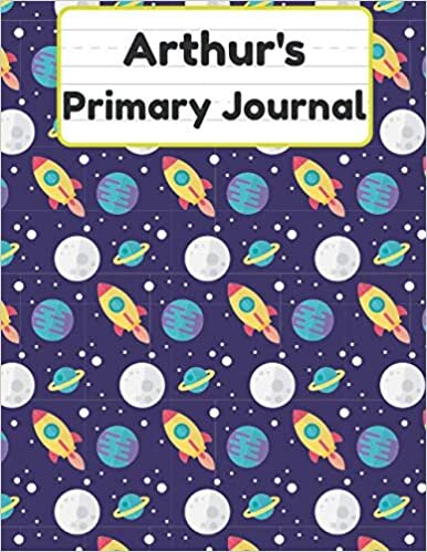 okumak Arthur&#39;s Primary Journal: Grade Level K-2 Draw and Write, Dotted Midline Creative Picture Notebook Early Childhood to Kindergarten