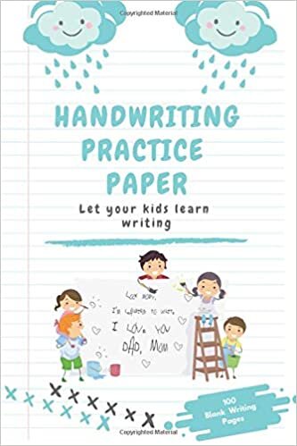 okumak handwriting practice paper let your kids learn writing: 100 Blank handwriting paper for kindergarten k-3 with dotted lines | paperback 6 x 9 insh