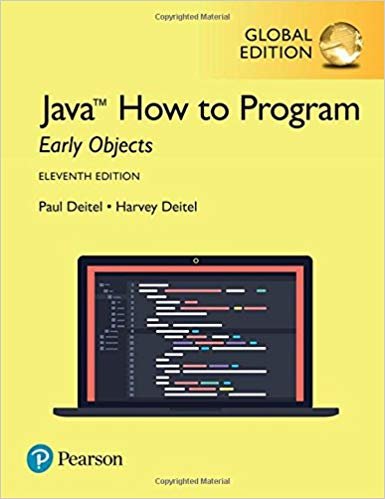okumak Java How to Program, Early Objects, Global Edition