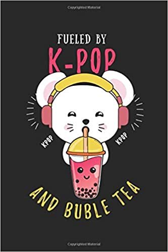 okumak Fueled By K-Pop And Bubble Tea: Notebook Dot Grid Notepad ToDo Exercise Book or Diary (15.24 x 22.86 cm) with 120 pages