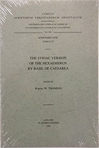 okumak The Syriac Version of the Hexaemeron by Basil of Caesarea: T. (Corpus Scriptorum Christianorum Orientalium, Scriptores Syri)