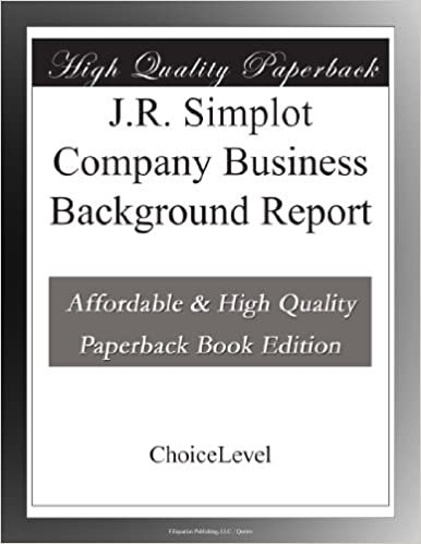 okumak J.R. Simplot Company Business Background Report