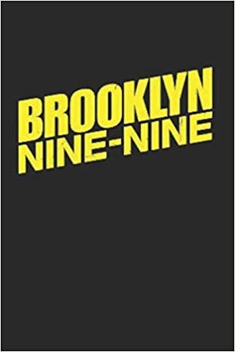 okumak Brooklyn Nine Nine Journal: Lined Notebook, 120 pages, 6”x9”, yellow Brooklyn 99 typography on black, Journal for Women and Men (Journals to write in)