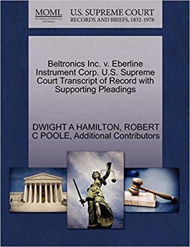 okumak Beltronics Inc. v. Eberline Instrument Corp. U.S. Supreme Court Transcript of Record with Supporting Pleadings