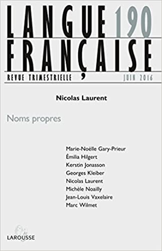 okumak Langue française n° 190 (2/2016) Noms propres: Noms propres