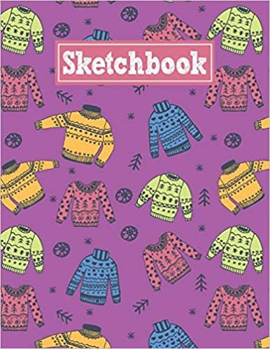 okumak Sketchbook: 8.5 x 11 Notebook for Creative Drawing and Sketching Activities with Colored Sweaters Themed Cover Design