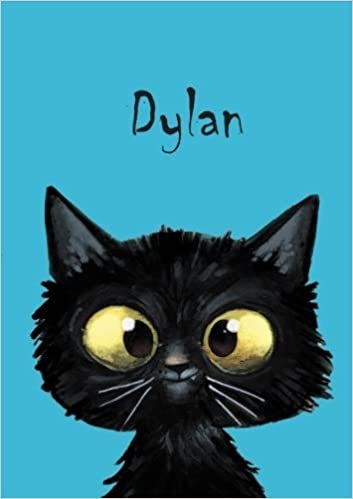 okumak Dylan: Dylan - Katzen - Malbuch / Notizbuch / Tagebuch: A5 - blanko