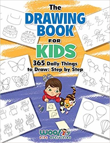 The Drawing Book for Kids: 365 Daily Things to Draw, Step by Step (Woo! Jr. Kids Activities Books)