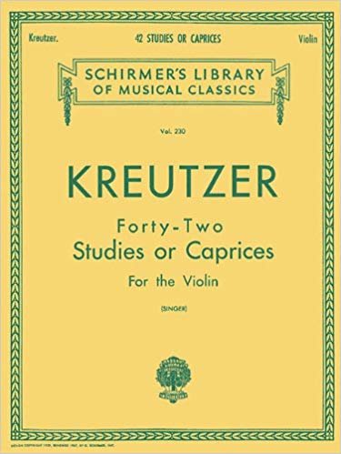 okumak Kreutzer Forty-Two Studies or Caprices for the Violin (Schirmers Library of Musical Classics)