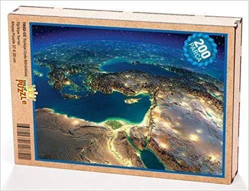 okumak Türkiye Uydu Görüntüsü Ahşap Puzzle 204 Parça (TR02-CC)