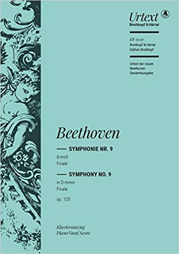 okumak Symphonie Nr. 9 d-moll op. 125 Finale mit der Ode an die Freude - Breitkopf Urtext - Klavierauszug (EB 9356)