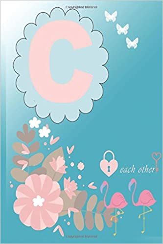 okumak Each other (Monogram Initial C Notebook for Women, Girls and School , Blue): Blank book , Journal