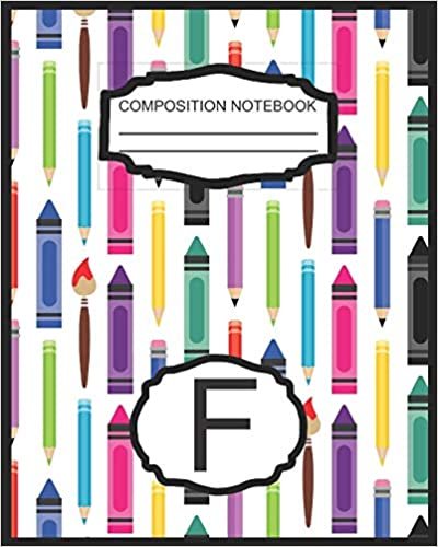 okumak Composition Notebook F: Monogrammed Initial Elementary School Wide Ruled Interior Notebook