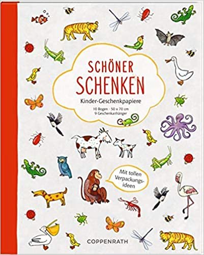 okumak Geschenkpapierbuch - Schöner schenken - Kinder-Geschenkpapiere: 10 Bogen / 50 x 70 cm / 9 Geschenkanhänger