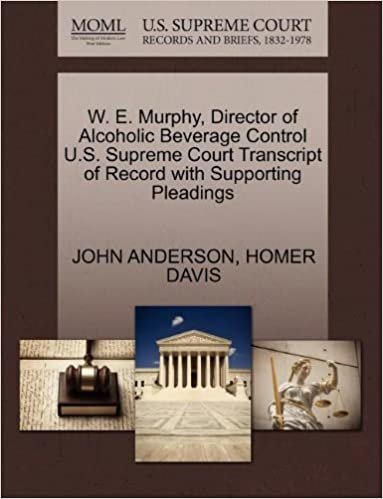 okumak W. E. Murphy, Director of Alcoholic Beverage Control U.S. Supreme Court Transcript of Record with Supporting Pleadings