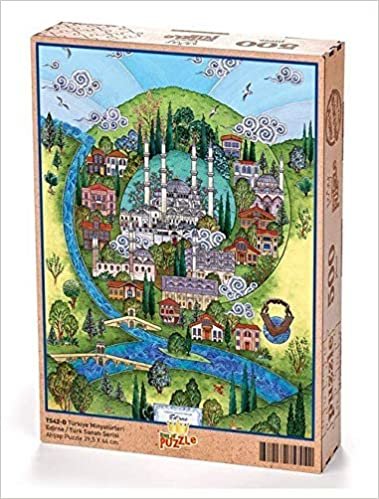 okumak Türkiye Minyatürleri - Edirne - Nasuhi Hasan Çolpan Ahşap Puzzle 500 Parça (TS42-D)