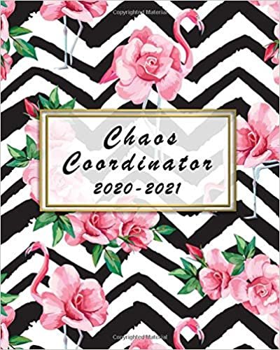 okumak Chaos Coordinator 2020-2021: Funky Two Year Weekly Planner, Schedule Agenda &amp; Organizer | Floral Flamingo 2 Year Calendar with Inspirational Quotes, To-Do’s, U.S. Holidays, Vision Board &amp; Notes
