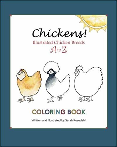 okumak Chickens! Illustrated Chicken Breeds A to Z Coloring Book
