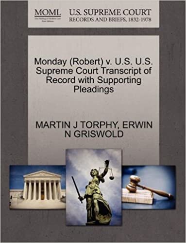 okumak Monday (Robert) v. U.S. U.S. Supreme Court Transcript of Record with Supporting Pleadings