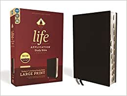 Niv, Life Application Study Bible, Third Edition, Large Print, Bonded Leather, Black, Indexed, Red Letter Edition تحميل