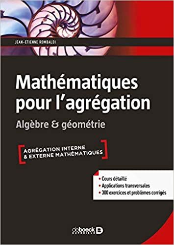okumak Mathématiques pour l&#39;agrégation (LMD maths)