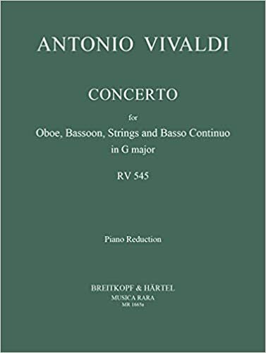 okumak Concerto in G-dur RV 545 - Ausgabe für Oboe, Fagott und Klavier (MR 1665a)