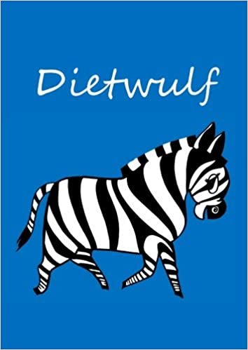 okumak Dietwulf: individualisiertes Malbuch / Notizbuch / Tagebuch - Zebra - A4 - blanko