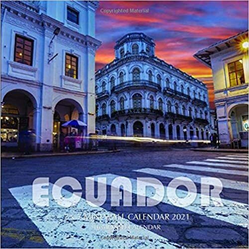 okumak Ecuador 7 x 7 Mini Wall Calendar 2021: 16 Month Calendar