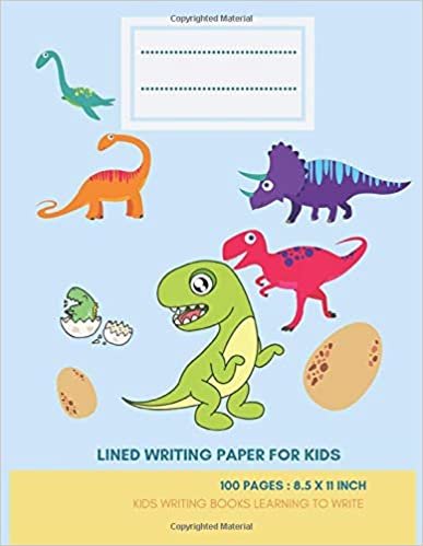 okumak Lined Writing Paper for Kids: Kids Writing Books Learning to Write Practice Paper For Students Learning to Write Leters , size 8.5 x 11 inch. 100 Pages.
