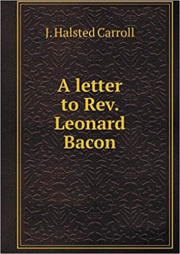 okumak A letter to Rev. Leonard Bacon