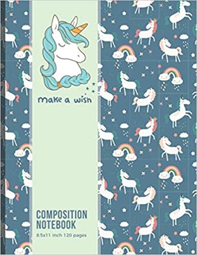 Unicorn Composition Notebook, 8.5 x 11, 120 pages Series 3: Ruled Paper Notebook Journal for s Kids Students Girls for Home School College & ... s or composition book for school & work