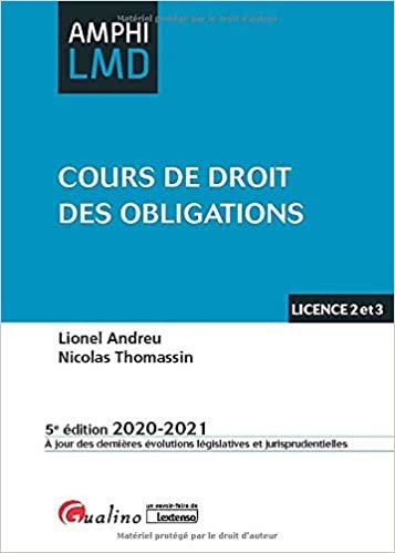 okumak Cours de droit des obligations (2020-2021) (Amphi LMD)