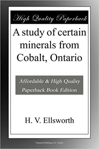 okumak A study of certain minerals from Cobalt, Ontario