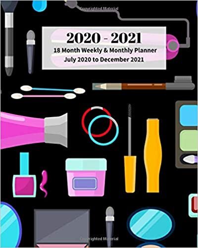 okumak 2020 - 2021 | 18 Month Weekly &amp; Monthly Planner July 2020 to December 2021: Hair Style and Make Up Monthly Calendar with U.S./UK/ ... 10 in.- Economics Office Equipment &amp; Supplies