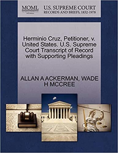 okumak Herminio Cruz, Petitioner, v. United States. U.S. Supreme Court Transcript of Record with Supporting Pleadings