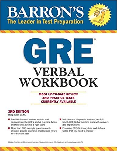 okumak Barron&#39;s GRE Verbal Workbook
