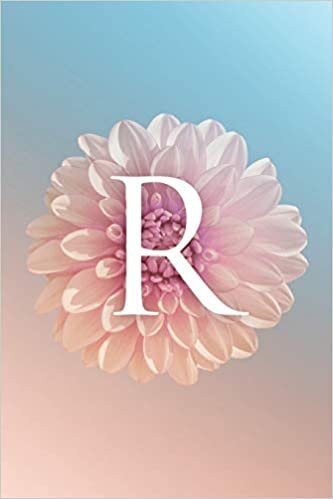 okumak R: Modern, stylish, decorative and simple floral capital letter monogram ruled notebook, pretty, cute and suitable for all: men, women, girls &amp; boys. ... learning. 100 lined pages 6 x 9 handy size.