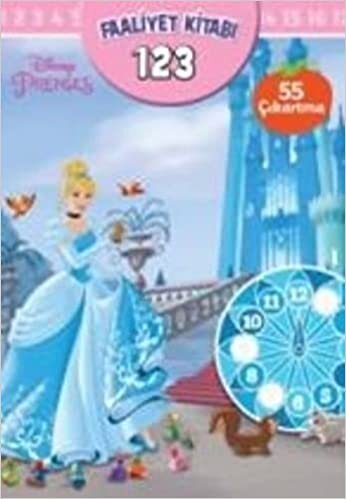 okumak Disney Prenses - Faaliyet Kitabı 1,2,3: 55 Çıkartma