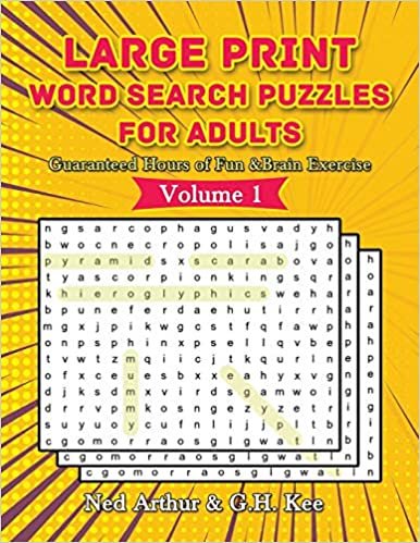 okumak Large Print Word Search Puzzles For Adults: Guaranteed Hours of Fun &amp; Brain Exercise (Volume 1)