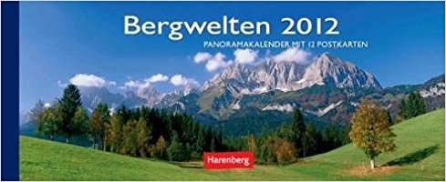 okumak Bergwelten 2012 Panorama Postkartenkalender: Panoramakalender mit 12 Postkarten