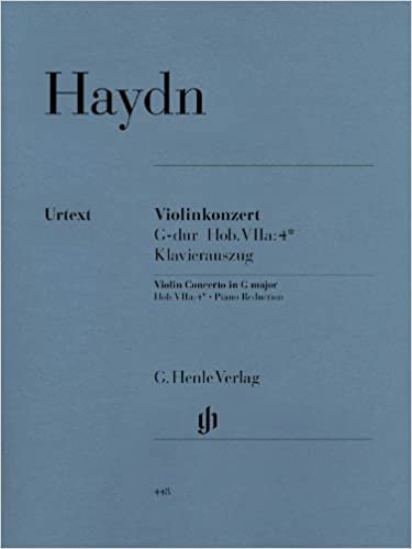okumak Concerto for Violin and Orchestra G major  Hob. VIIa:4 - violin and orchestra - piano reduction with solo part - (HN 448)
