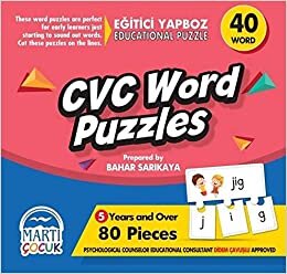 okumak Eğitici Yapboz - CVC Word Puzzles: +5
