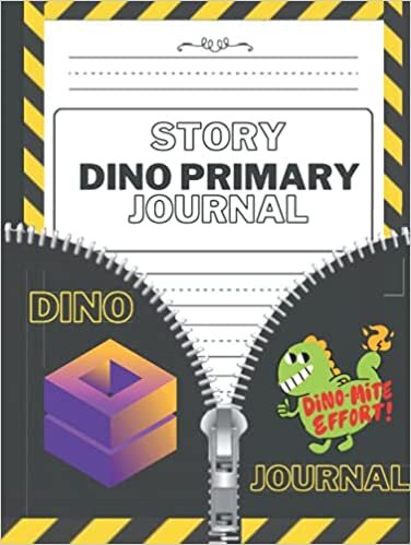 okumak Dino primary story journal: Cool Dinosaur Book Volcanoes Tracks Bones/Dotted Midline &amp; Picture Space/Grades... Cool Dinosaur Book Volcano&#39;s Tracks ... Space/Grades K-2/Draw &amp; Write Exercise ...