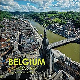 okumak Belgium Calendar 2021: 16 Month Calendar