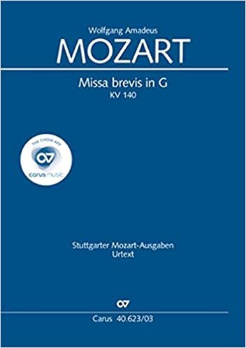 okumak Missa brevis in G (Klavierauszug): KV 140 (235d), 1773 (?)