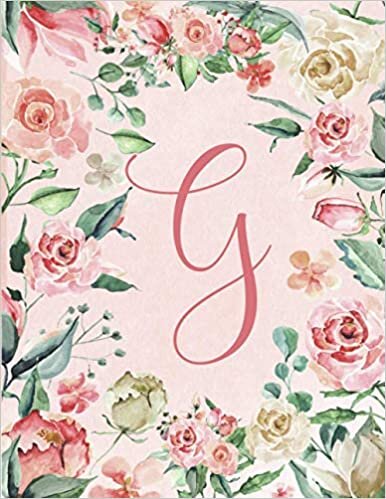 okumak 2021-2022 Monthly Calendar, Initial/Letter G Pink &amp; Green Floral Wreath Design: Flowery Fun Pink &amp; Beige Roses Month-at-a Glance Calendar, 8.5&quot;x11&quot; ... Wreath Design series 8.5x11 A-Z, Band 7)