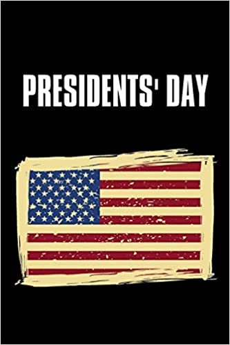 okumak Presidents&#39; Day: No.1 U.S. Flag , Black Cover Book 6x9&quot; 100 Pages Blank Lined Notebook / Journal / Diary For Gifts (President&#39;s Day Notebook, Band 1)